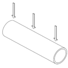 Threaded pins, threaded rods, pipes - the maximum permitted load (N)